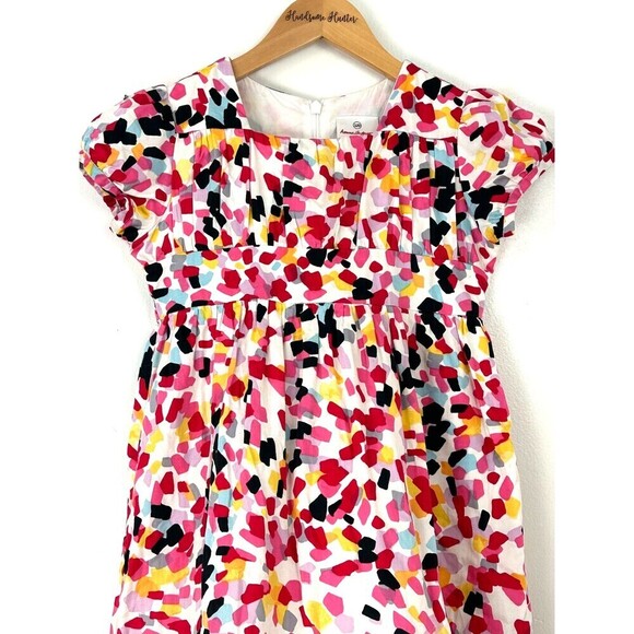 Hanna Andersson Paint Splatter Size 120 US Sz 6 7 Girls Dress Colorful Cotton R2 - Picture 4 of 12
